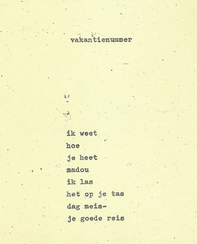 Gedicht van Jan Elburg