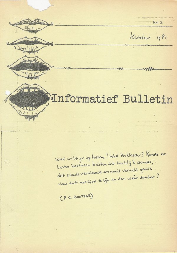 Handschrift overgeschreven kwatrijn Boutens