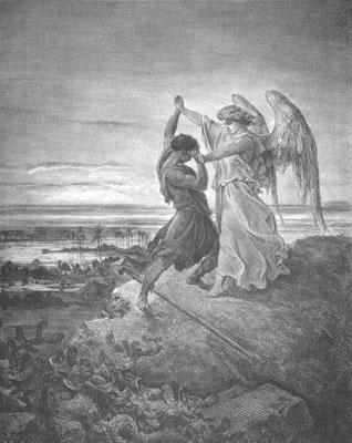 Doré - Jacob worstelt met de engel