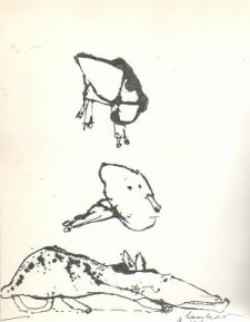 kruipenvliegenverdwijnen Tekening Lucebert
