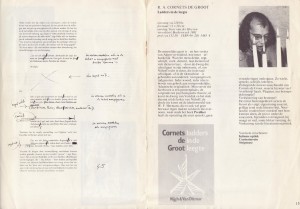 Aanbiedingsfolder 'Ladders in de leegte'