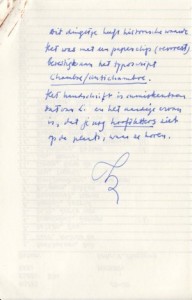 Beschrijving van inhoudsopgave Chambre-antichambre