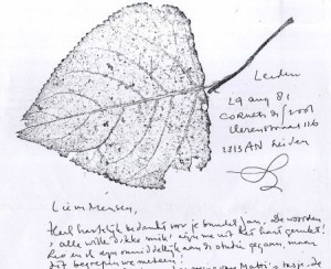 Facsimile (fragment) van brief