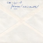 Rektozijde enveloppe Lucebert 1979