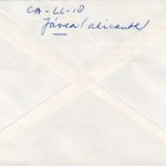 Rektozijde enveloppe Lucebert 1979