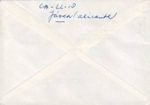 Rektozijde enveloppe Lucebert 1979