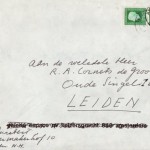 Rektozijde enveloppe Lucebert 1978