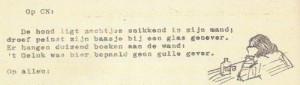 Illustratie bij gedicht 'Op CN'