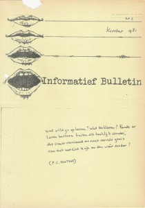 Gedicht van Boutens in handschrift van Cornets de Groot
