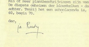 Facsimile van de ondertekening