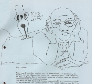 Deel van pagina met tekening van Cornets de Groot