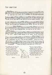 Tekst en muziek van smartlap