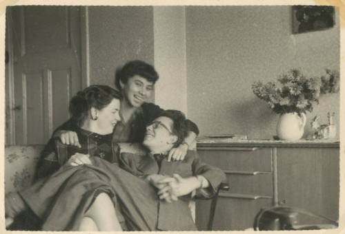 Oktober 1954, met Willy en Kitty
