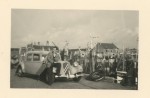 'Onze auto'. Augustus 1956, Zeebrugge.