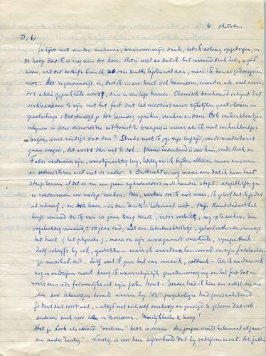 Facsimile van brief