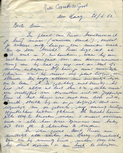 Facsimile van brief