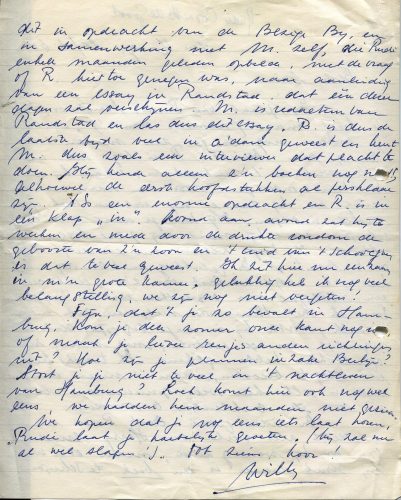 Facsimile van brief