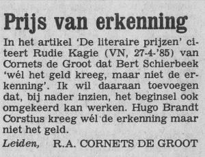 Facsimile van knipsel